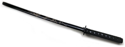 40" Black Wooden Samurai Sword (dragon)