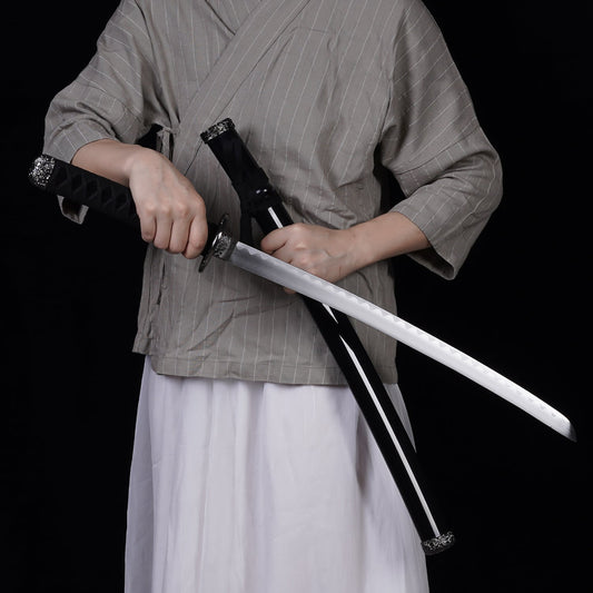 39.5-Inch Black Dragon Samurai Sword