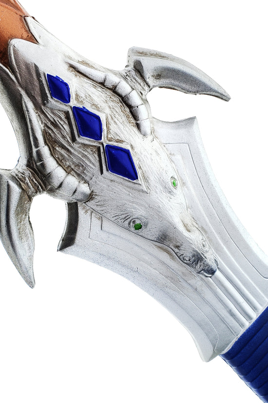 Alliance Foam Sword of Royal Wind Cosplay Prop with detailed handle design and blue accents