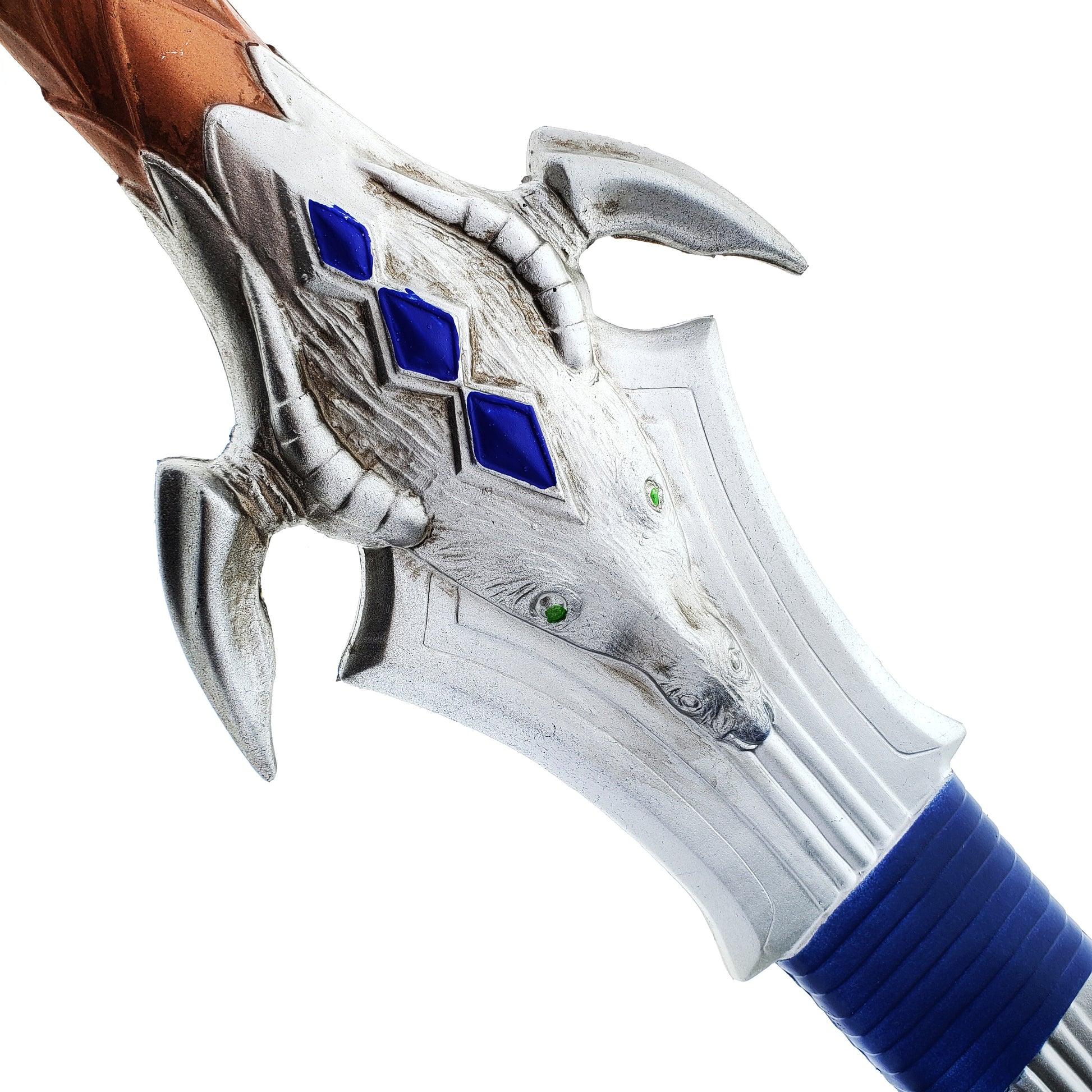 Alliance Foam Sword of Royal Wind Cosplay Prop with detailed handle design and blue accents