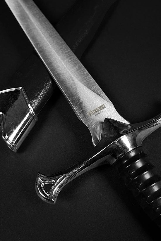 Anduril Medieval Fantasy Dagger by Guild Arms with a sleek blade and ornate hilt for collectors