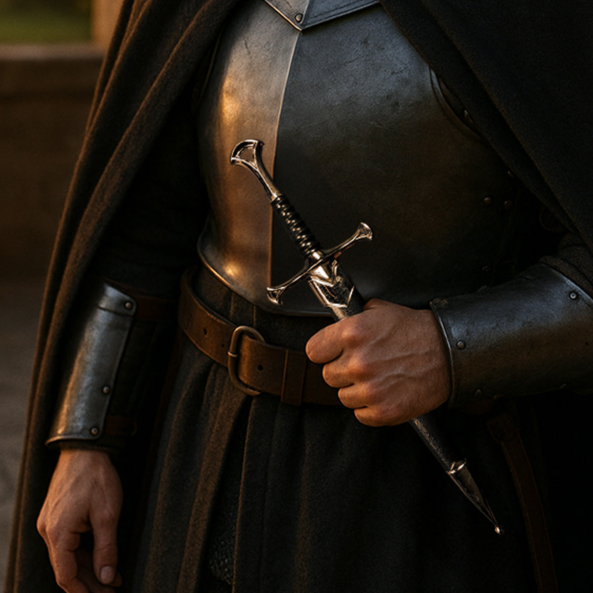 Guild Arms Anduril Medieval Fantasy Dagger with Intricate Design and Sharp Blade