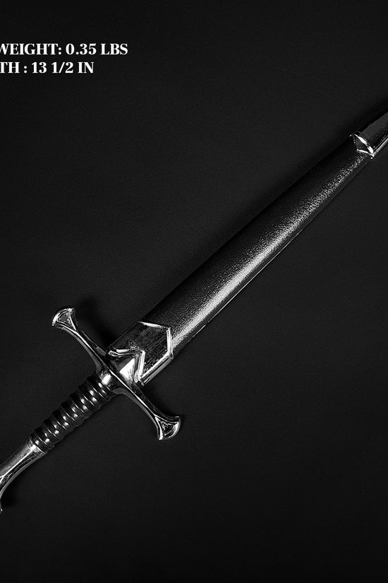 Anduril Medieval Fantasy Dagger with a sleek blade and ornate handle, measuring 13.5 inches