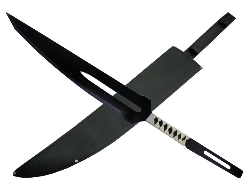 Guild Arms Anime Fantasy Sword with a sleek black blade and a detailed handle design
