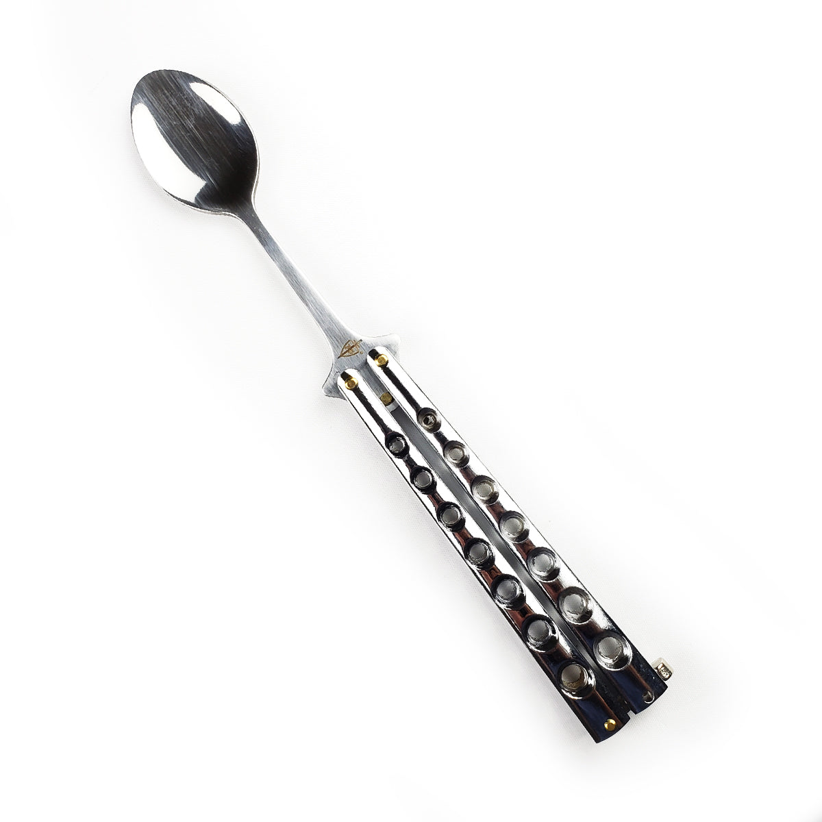 Balisong Spoon Silver Training Butterfly Knife