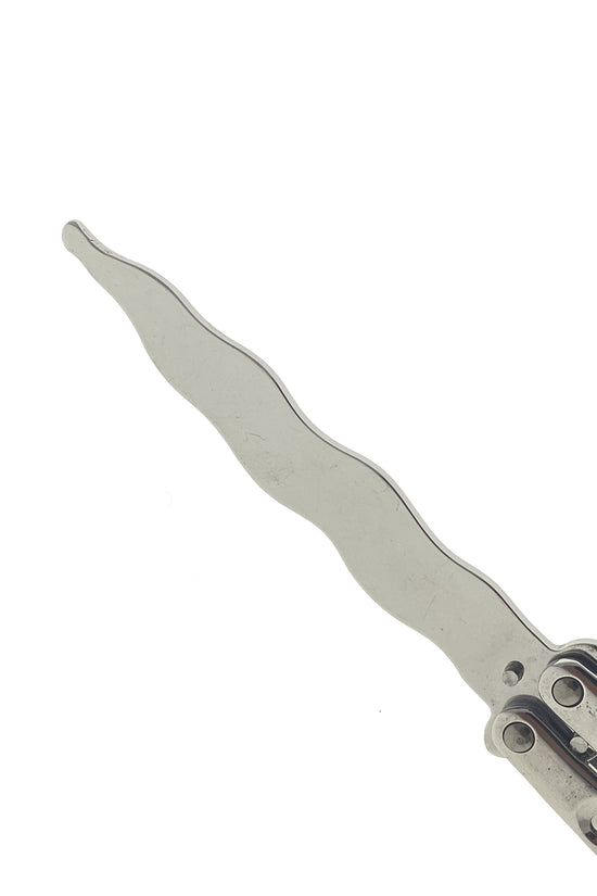 Guild Arms Ballisong Knife Trainer - Chrome Butterfly Knife Practice for safe flipping and skill training