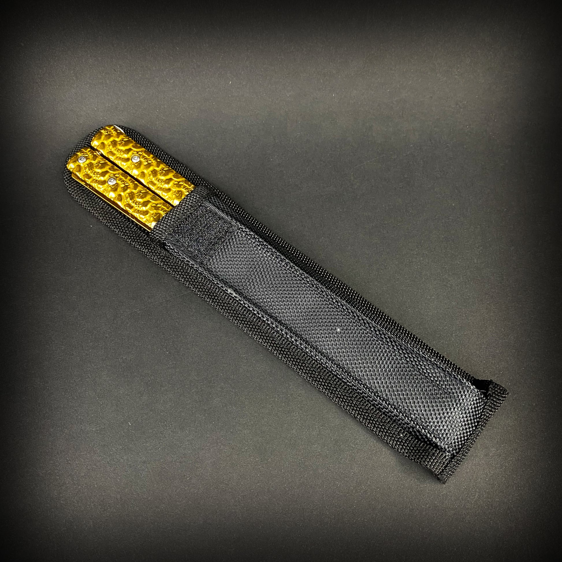 Big Boy's Gold Butterfly Trainer with Textured Handles in a Protective Sleeve