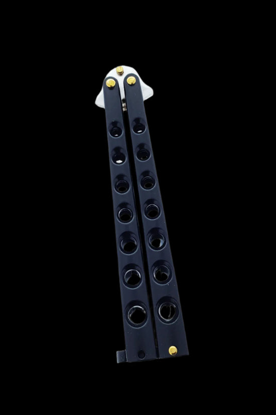 Guild Arms Black Butterfly Knife Fork Trainer with Durable Construction for Skill Development