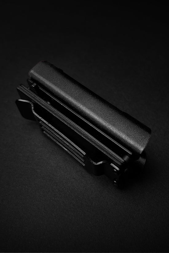Black Spring Assisted Lighter Knife from Guild Arms with sleek design and compact form