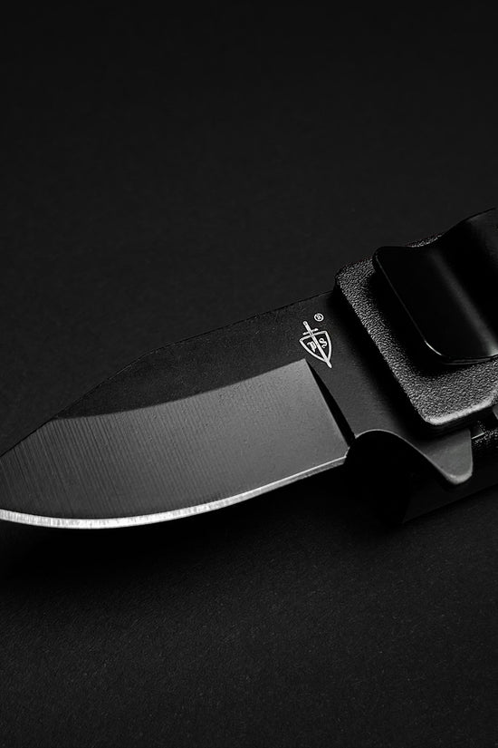 Guild Arms Black Spring Assisted Lighter Knife with sleek design and durable blade