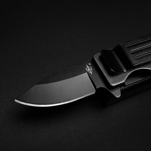 Guild Arms Black Spring Assisted Lighter Knife with sleek design and durable blade