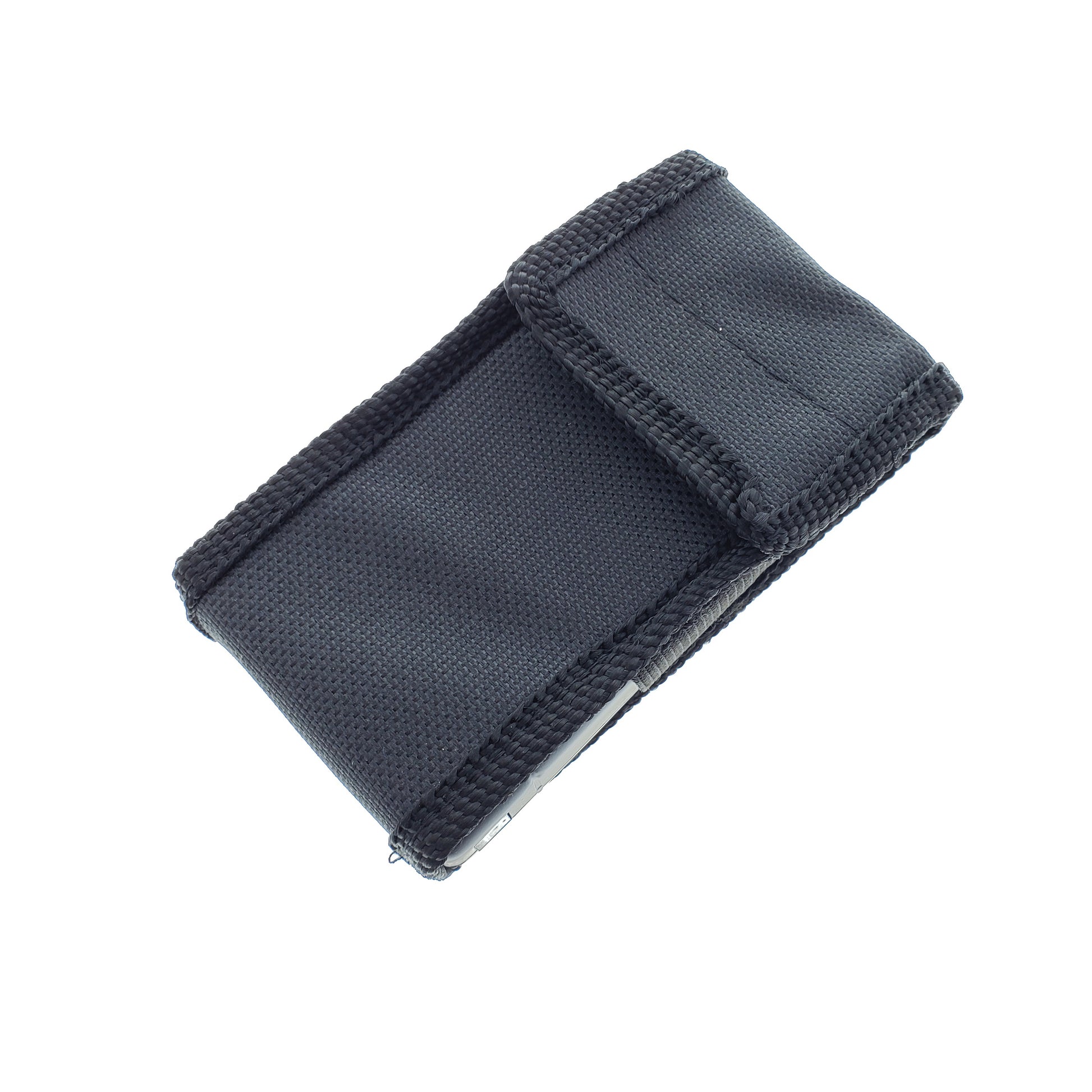 Black stun gun for self defense holster with secure Velcro closure for easy carrying