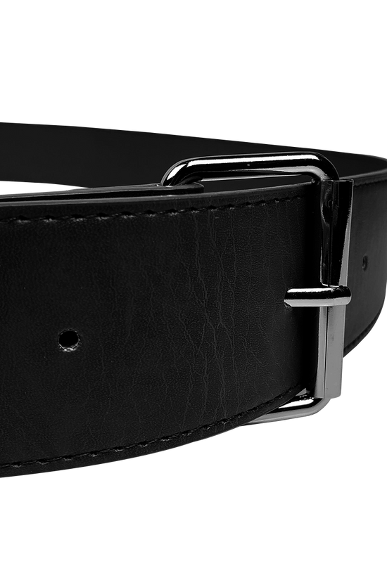 Black sword frog holder belt from Guild Arms with a sleek design and durable buckle