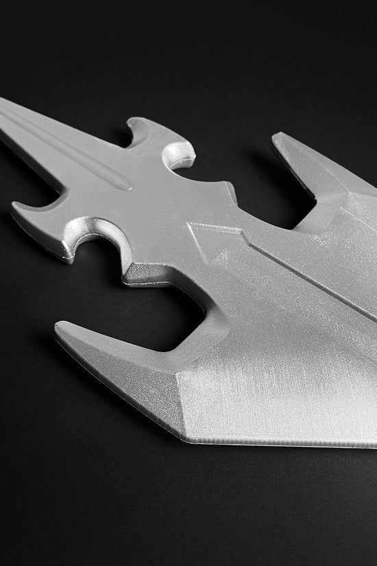 Blazing Sword Cosplay Foam Sword by Guild Arms in metallic silver with a sleek design