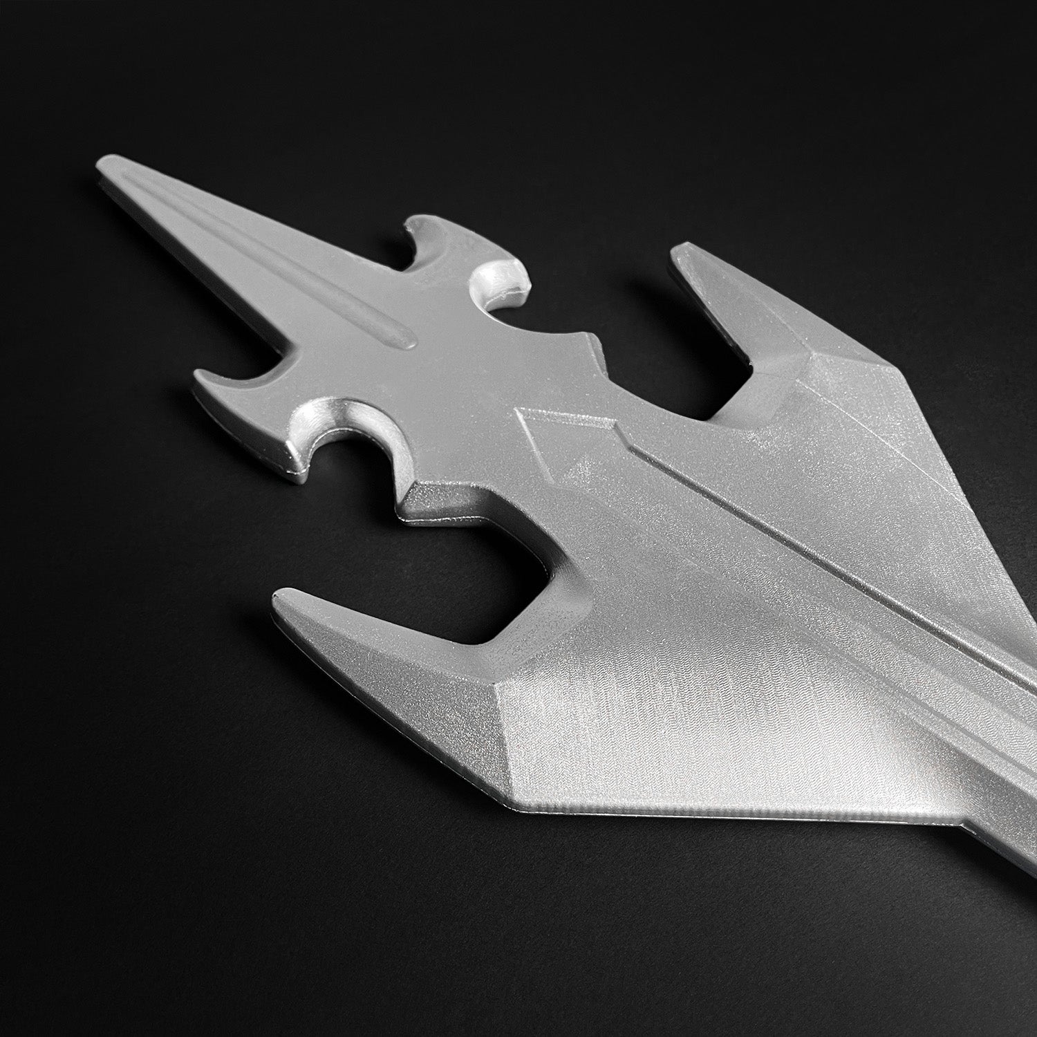 Blazing Sword Cosplay Foam Sword by Guild Arms in metallic silver with a sleek design