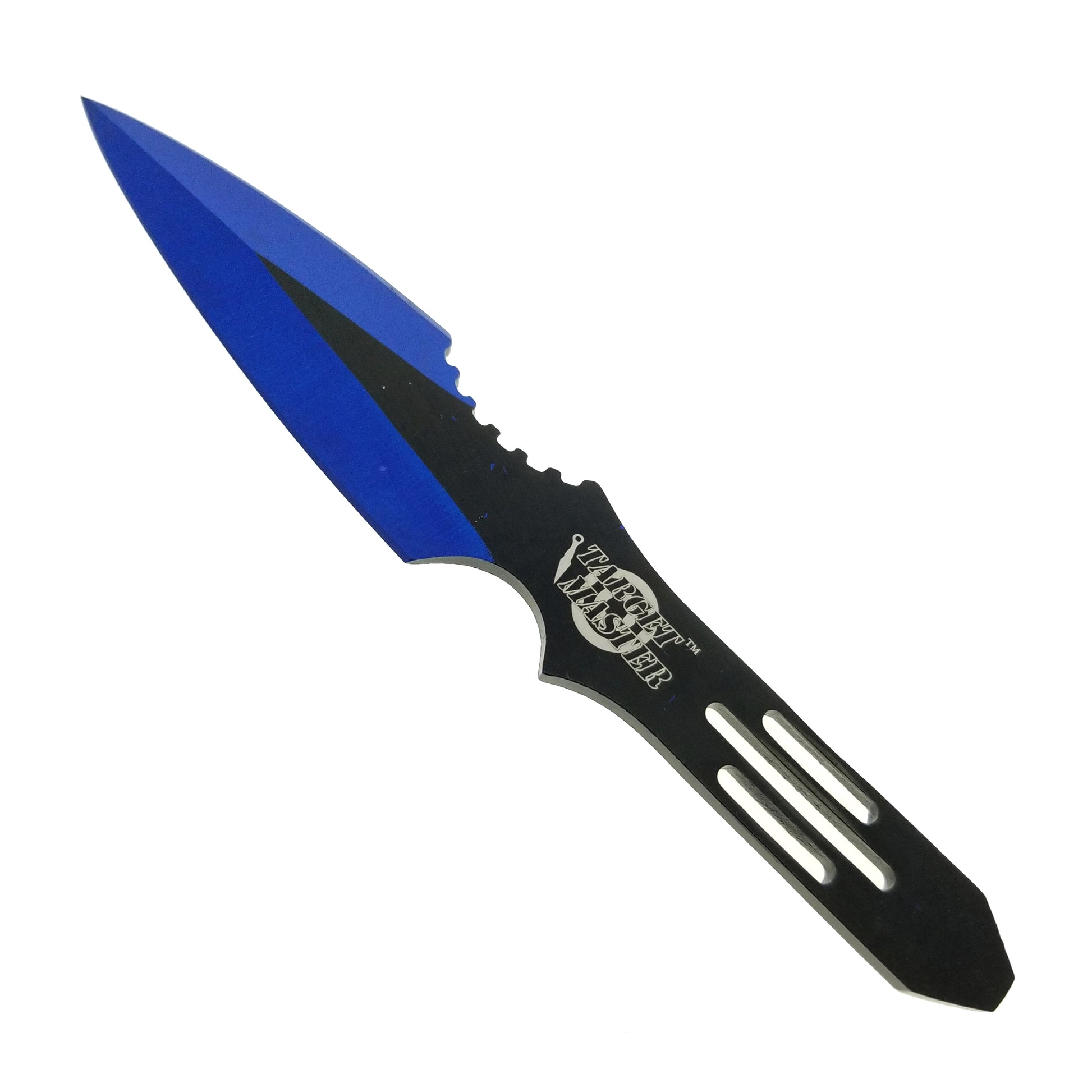 Blue throwing knives set with durable design for precision throwing and outdoor competitions