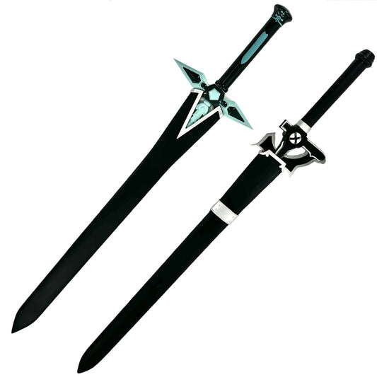 40"  Anime Green Long Sword w/ Faux Leather Sheath