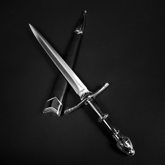 Classic Medieval Dagger by Guild Arms with a polished blade and ornate hilt design