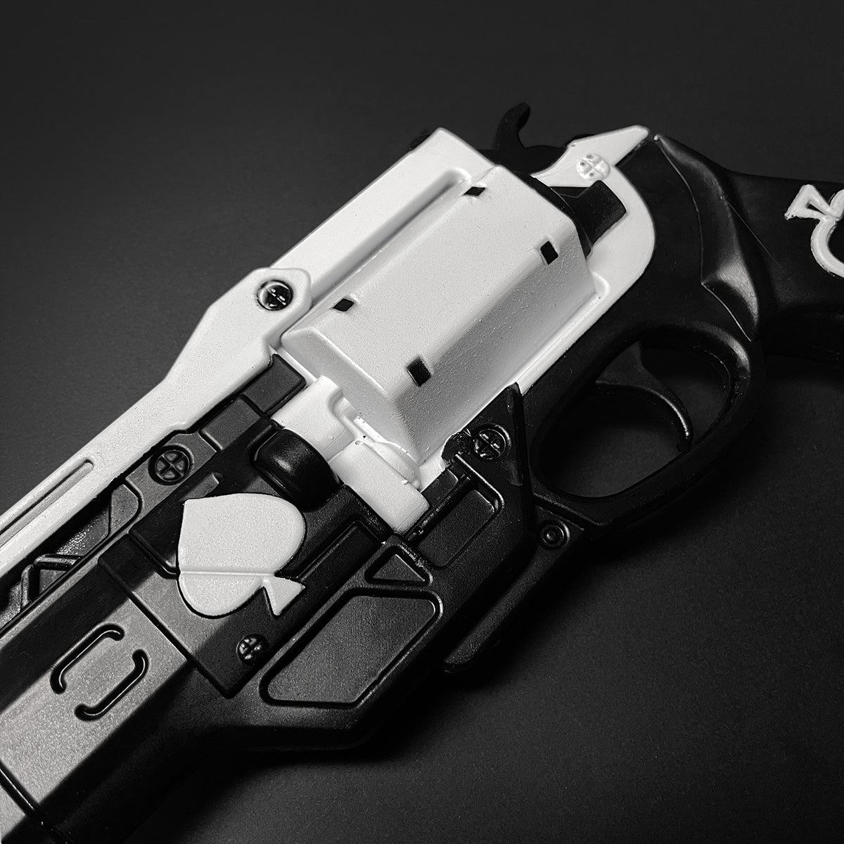 Guild Arms Cosplay White Foam Gun with detailed design and ergonomic grip for cosplay enthusiasts
