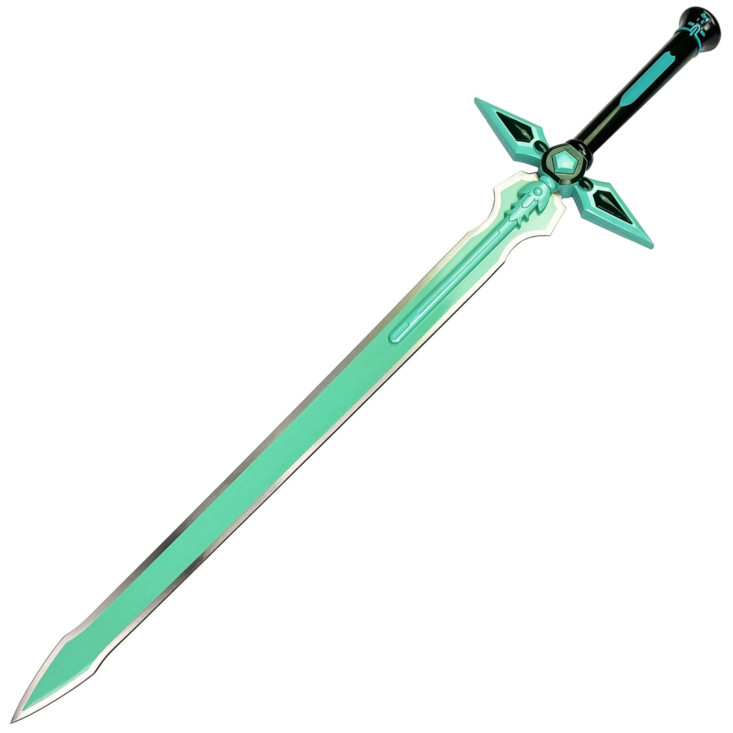 Dark Repulser Wood Anime Sword for Cosplay featuring a detailed design and vibrant colors