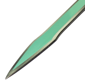 Dark Repulser Wood Anime Sword for Cosplay featuring a sleek, green blade and intricate detailing