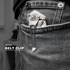 EDC Falcon Wooden Handle Pocket Knives with spring assisted blade and belt clip for easy carrying