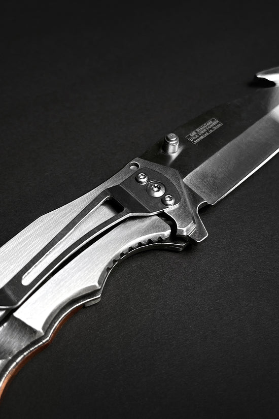 EDC Falcon Wooden Handle Pocket Knives with a sleek stainless steel blade and stylish design