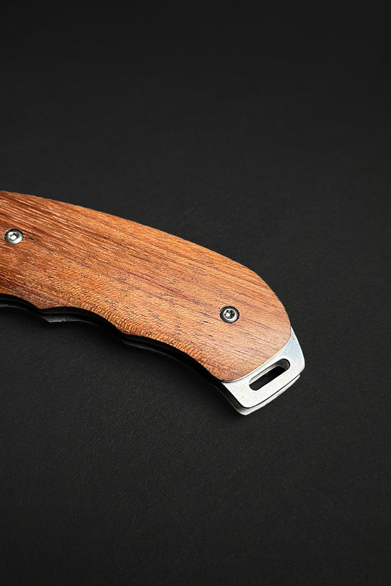 EDC Falcon Wooden Handle Pocket Knives featuring a sleek design for everyday use