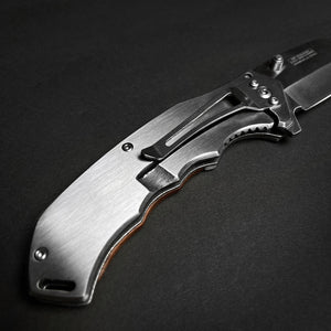 Falcon EDC Falcon Wooden Handle Pocket Knives featuring a sleek stainless steel blade and spring-assisted mechanism