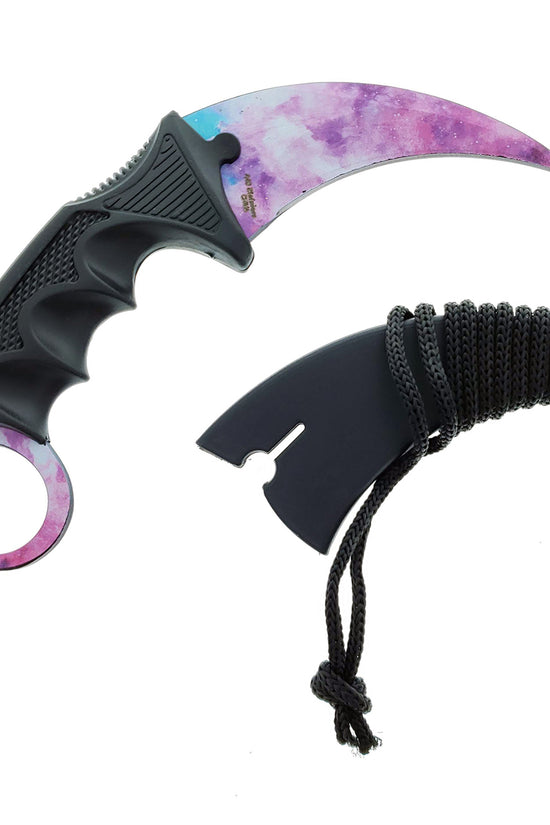 Falcon 3 PCS Pink Galaxy Set. Tactical Knives & Karambit with ergonomic grip and stunning design