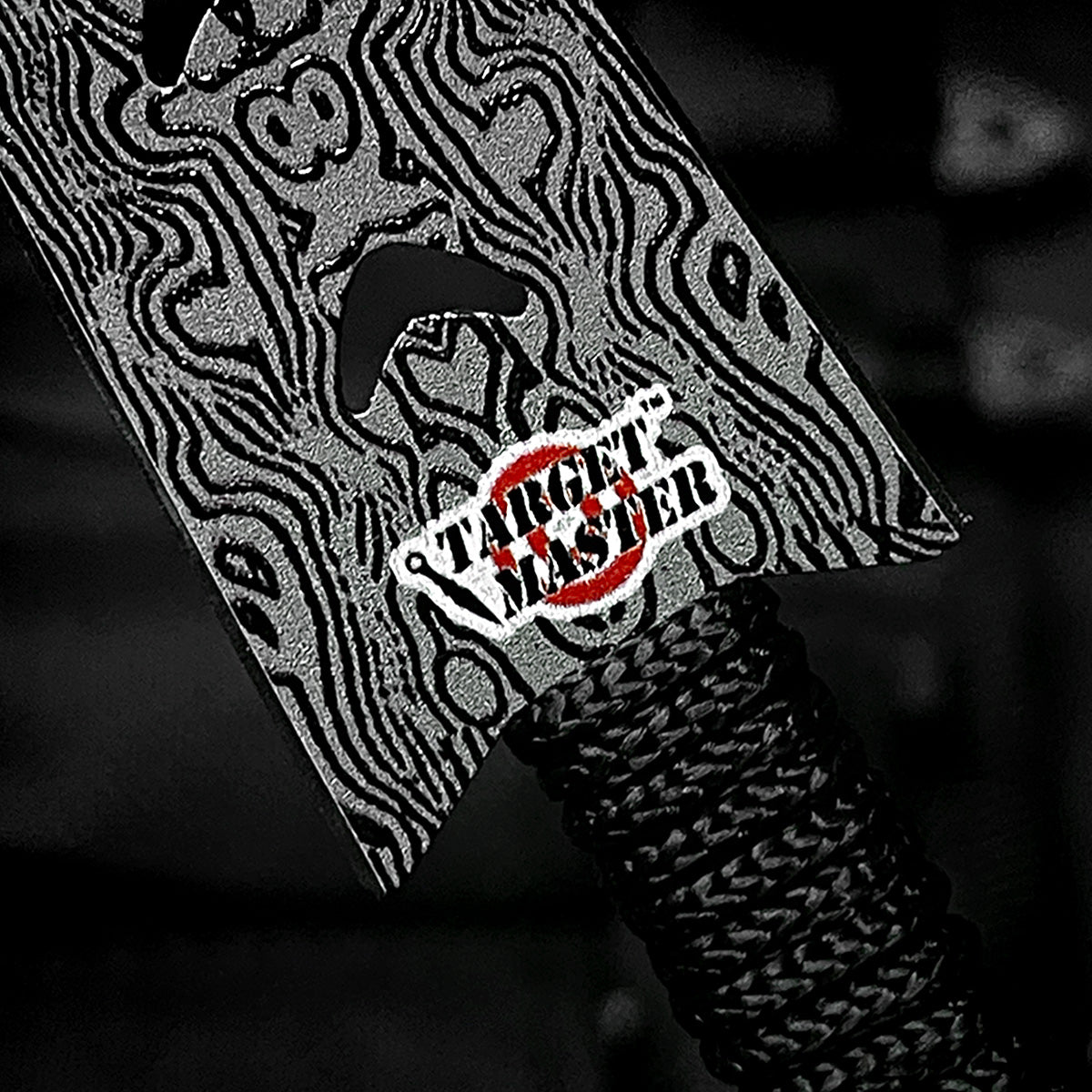 Falcon 6 PC 5 7/8" Damascus Pattern Throwing Knife Set with ergonomic handles for precision throwing