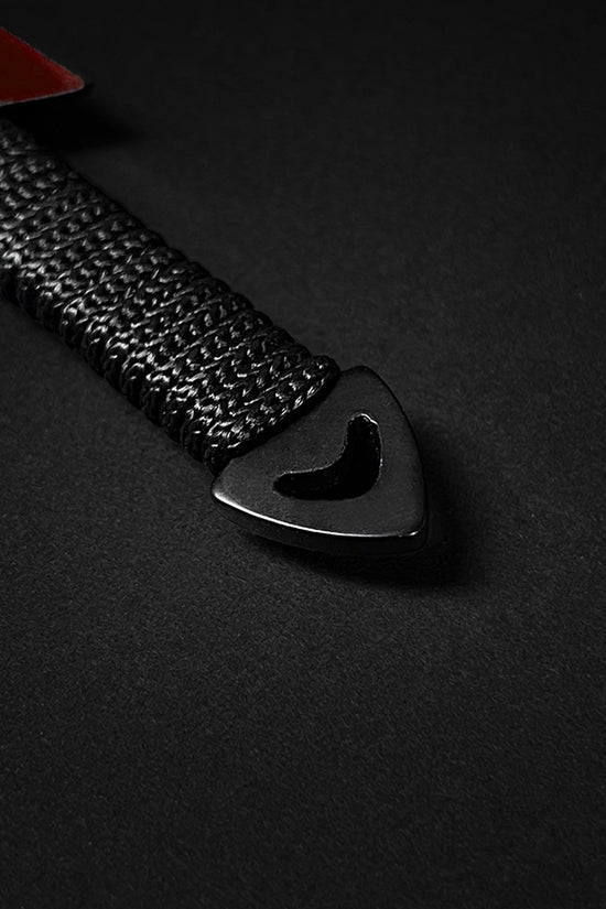 Falcon 6 PCS Red Throwing Knives Set with sleek black handles and precision tips for accurate throwing