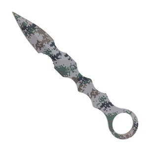 Falcon Camouflage Tactical Knife with unique design and durable grip for outdoor activities