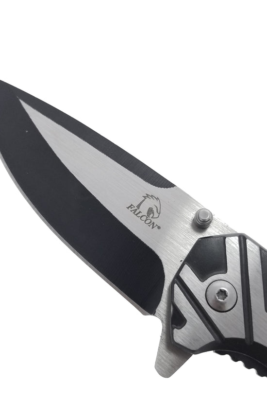 Falcon EDC Spring Assisted Pocket Knife with sleek blade design and ergonomic handle