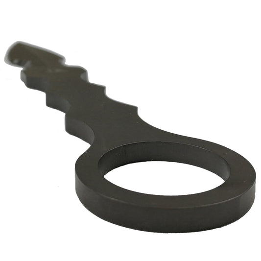 Falcon Gray Tactical Fixed Blade Knife with a sleek black design and ergonomic handle