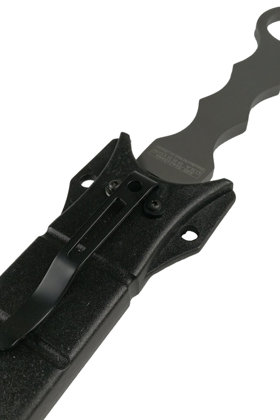 Falcon Gray Tactical Fixed Blade Knife with Durable Sheath and Secure Grip Handle