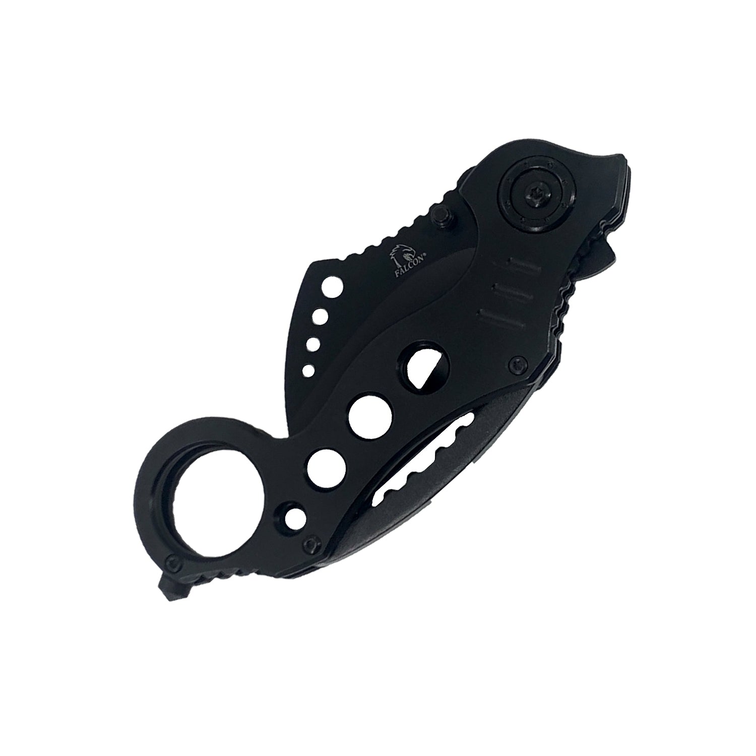 Falcon Karambit Spring Assisted Pocket Knife with ergonomic handle for easy grip and swift deployment