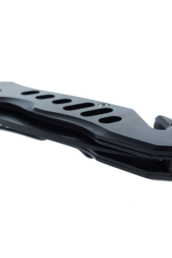 Guild Arms EDC Spring assisted knife with black blade featuring a sleek, ergonomic design