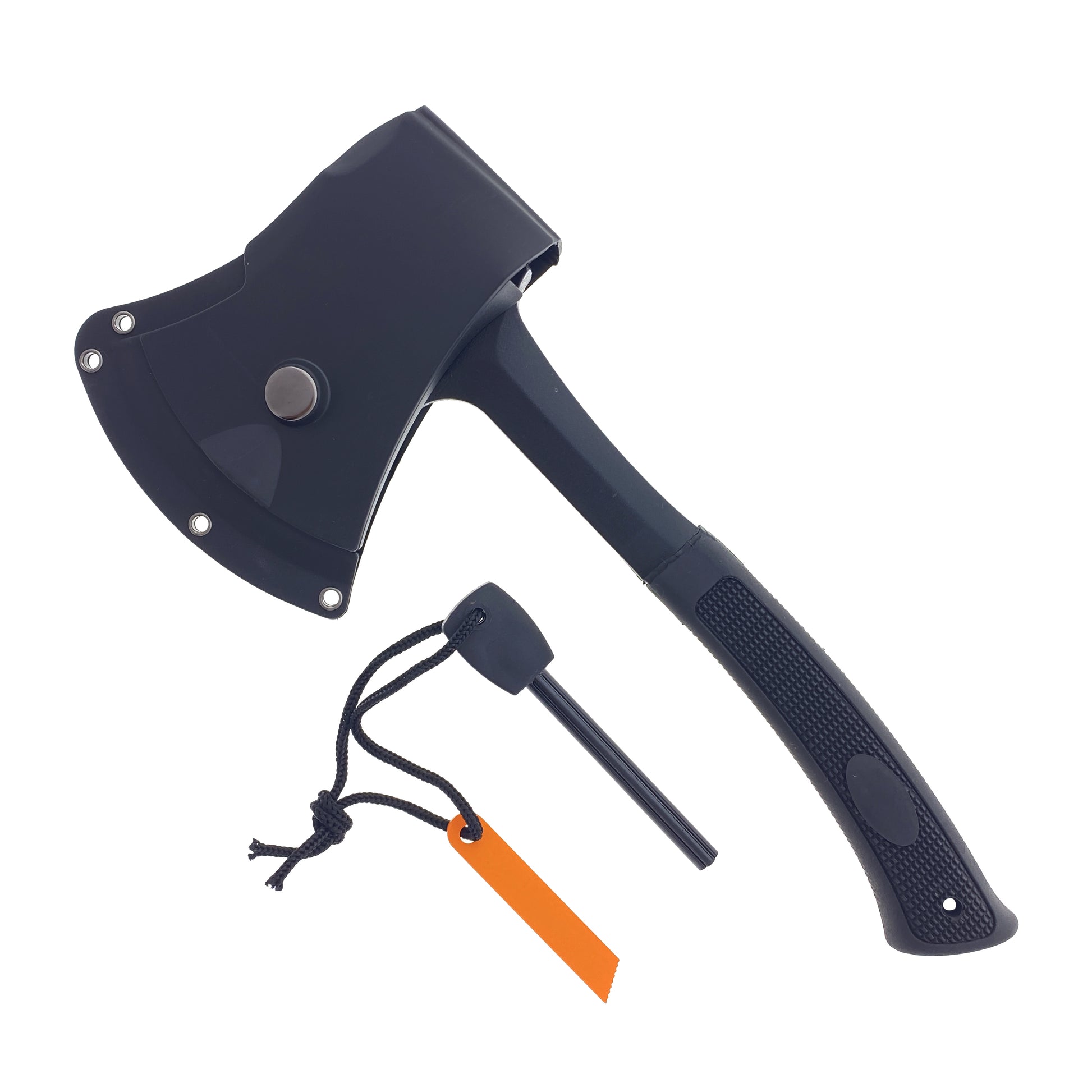 Falcon Survival Axe With Hard Cover and Firestarter for outdoor adventures and survival situations