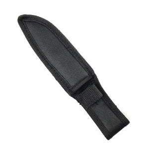 Falcon Tactical Knives W/ Purple Galaxy Coating Blade in a sleek black sheath for outdoor use