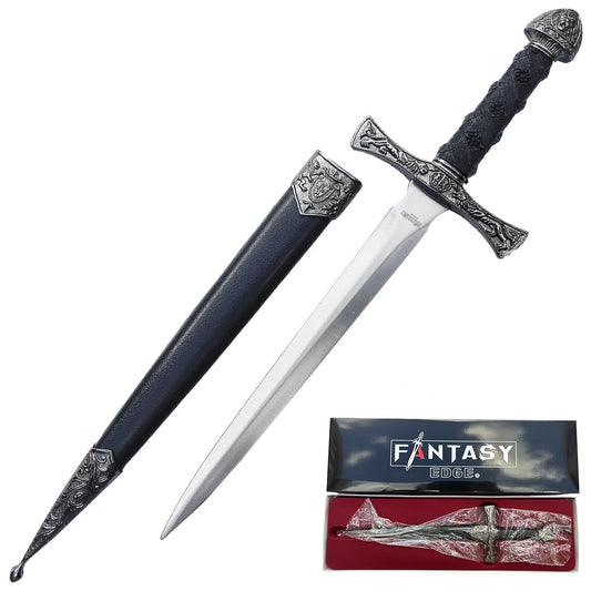 Richard the Lion Heart Medieval Dagger with detailed hilt and protective sheath from Guild Arms