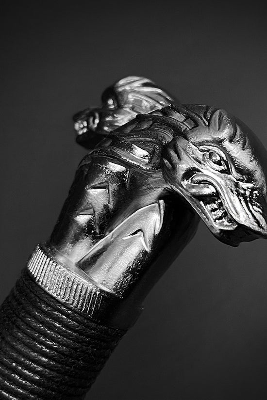 Guild Arms Fantasy Medieval Sword with an ornate dragon-shaped hilt for collectors and enthusiasts