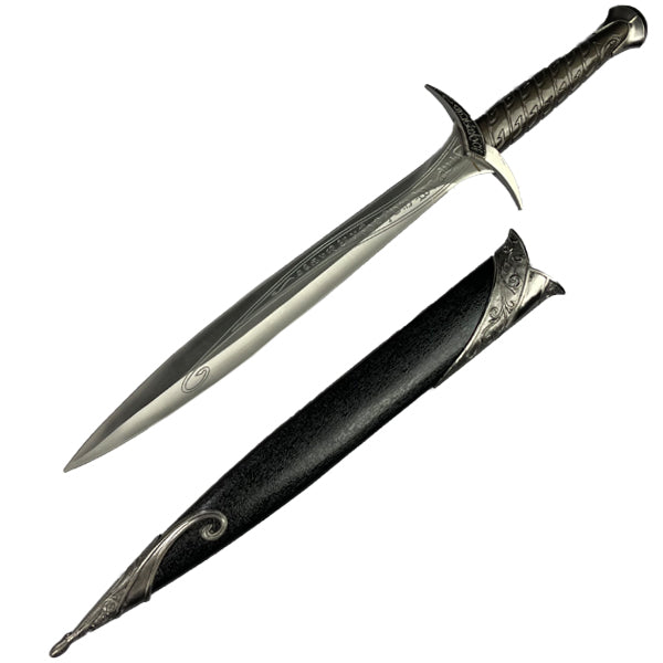 Guild Arms Fantasy Short Sword with Intricate Detailing and Decorative Scabbard