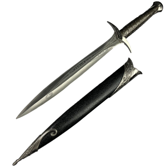 Guild Arms Fantasy Short Sword with Intricate Detailing and Decorative Scabbard