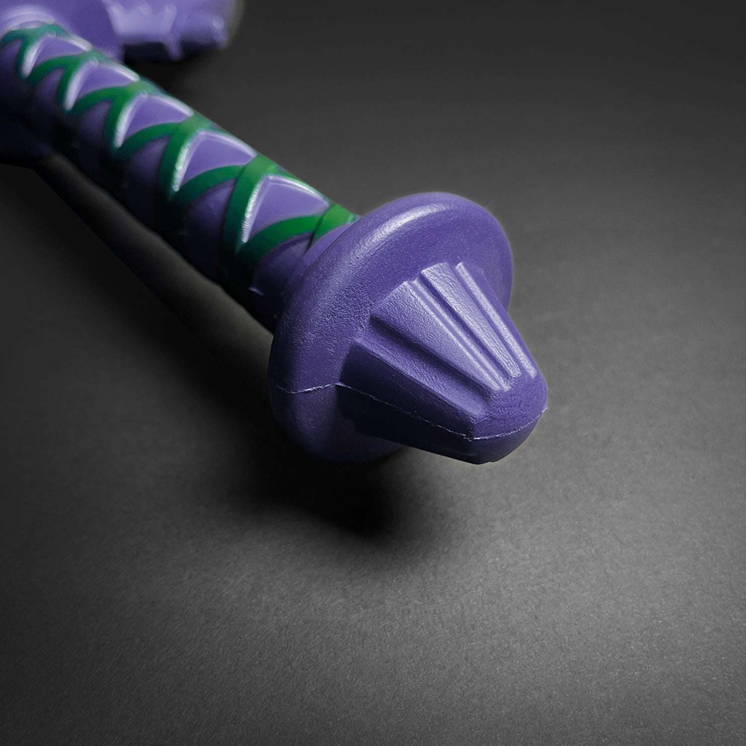 Guild Arms Foam Cosplay Sword in Purple with a Unique Spiked Handle Design