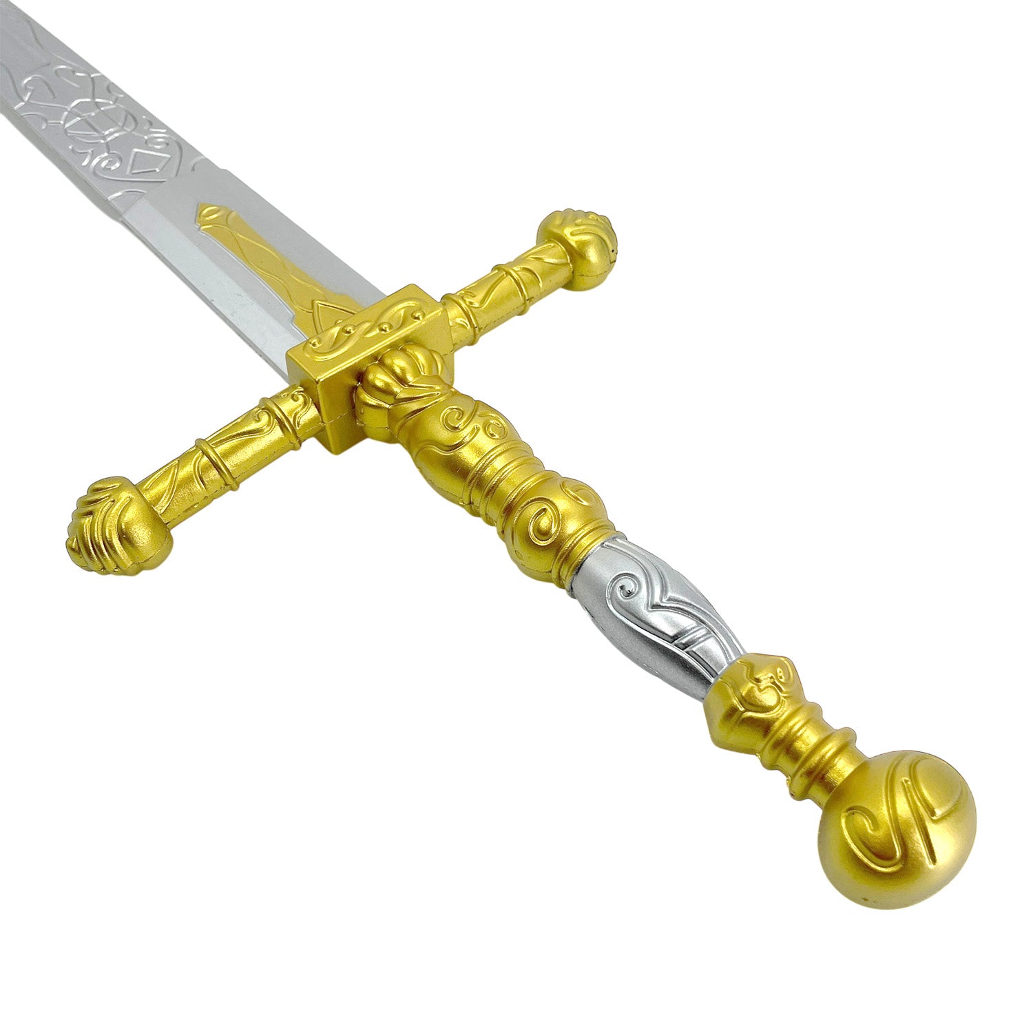 Guild Arms foam elden medieval sword with golden and silver detailing for playful reenactments