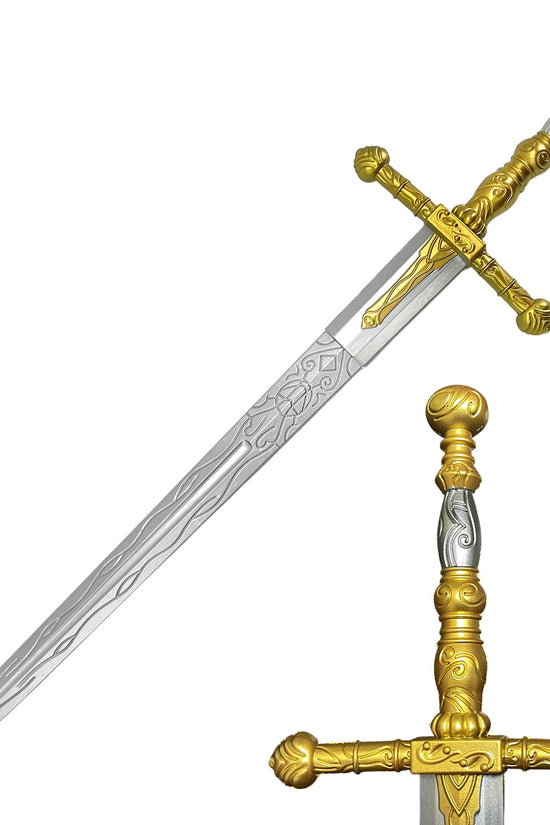 Guild Arms foam elden medieval sword with ornate hilt and realistic blade design for safe play