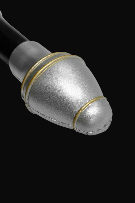 Guild Arms Foam medieval sword with a sleek silver and black design for safe medieval roleplay