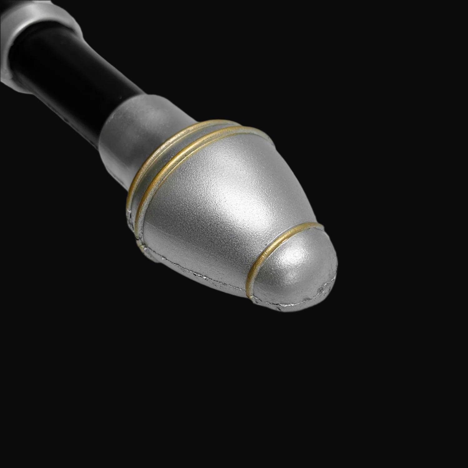 Guild Arms Foam medieval sword with a sleek silver and black design for safe medieval roleplay