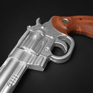 Guild Arms anime foam gun detailed silver revolver with brown wood grip foam revolver prop for cosplay lightweight